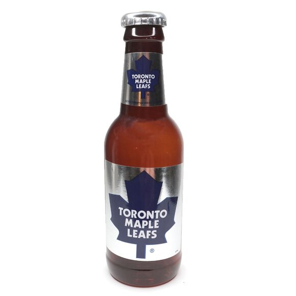 Toronto Maple Leafs Beer Bottle Coin Bank Hockey Money NHL - Picture 1 of 4